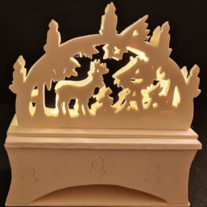 Kleiner Schwibbogen mit Waldtieren